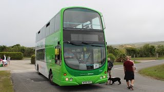 *Thrash + Loud Cooling Fan* Volvo B7TL Wright Gemini (91 to Truro) WX56 HKG/32691//First Bus