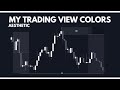 My Aesthetic TradingView Chart Settings/Colors