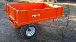 Used Kubota 1.25 T Tipping Trailer