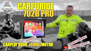 🛠️ WE TESTEN DE CARPURIDE 702B PRO APPLE CARPLAY / ANDROID AUTO VOOR DE (BMW)MOTORFIETS #155