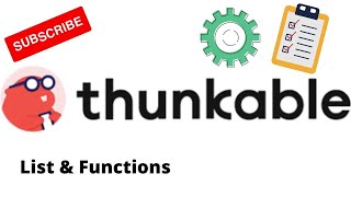Thunkable - List & Functions