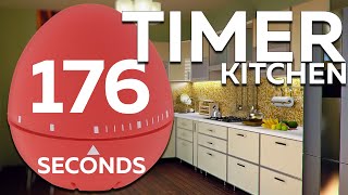 176 seconds Cooking timer | 2min 56sec Egg TIMER
