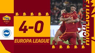 UNA GRANDE SERATA! | ROMA 4-0 BRIGHTON | Europa League Highlights 2023-24