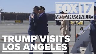 Newsom crashes Trump's visit to Los Angeles wildfire zones in wake of deadly blaze