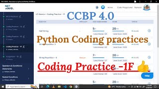 Python coding Practice-1F | NXT Wave | #nxtwave #ccbpacademy #coding #ccbpintensive #python #ccbp