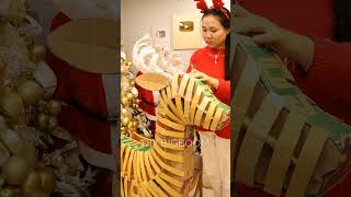 Giant Christmas reindeer craft