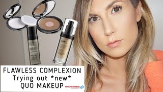 TESTING OUT *NEW* QUO MAKEUP FROM SHOPPERS DRUG MART | FIRST IMPRESSIONS \u0026 DEMO