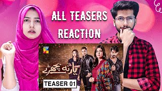 Indian reacts to Yaar Na Bichray | teaser 1,2,3 and 4 | BroSis reaction |