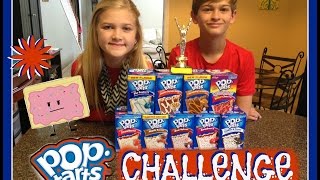 POP TART CHALLENGE: 9 FLAVOR BLINDFOLDED TASTE TEST: MATTHEW AND MARISSA