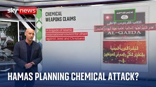 Israel conflict: Were Hamas planning a chemical weapons attack?