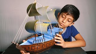 Cardboard Ship  I   Miniature Ship  I  Pirate Ship