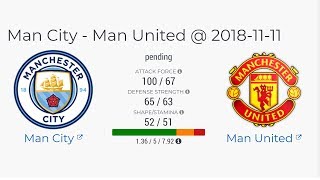 Manchester City vs Man. United 11.11 | Premier League Predictions