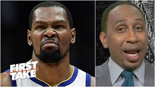 Stephen A. is in awe of Kevin Durant's playoff stats | First Take
