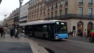 Bus 66 RATP - Passage d'un GX337 SE N°1614 à Opéra