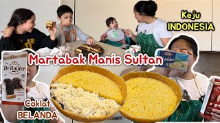 MARTABAK MANIS ala SULTAN, PAKAI COKLAT BELANDA & KEJU INDONESIA