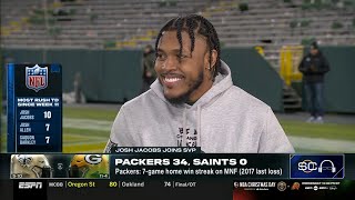 Go Pack Go! Super Bowl incoming - Josh Jacobs joins SVP on Packers blowout Saints 34-0 Week 16