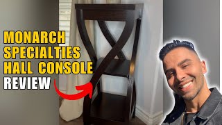 Monarch Specialties Hall Console Review: Elegant 32” Cappuccino Accent Table!