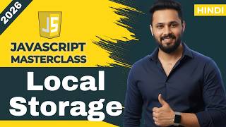 JavaScript Tutorial in Hindi #72 JavaScript Local Storage | Store Data in Browser (CRUD + Example)