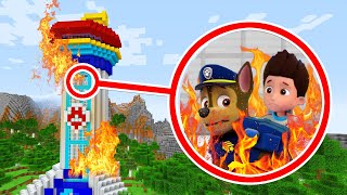 Minecraft: I Found PAW PATROL HQ ON FIRE! (Ps3/Xbox360/PS4/XboxOne/PE/MCPE)