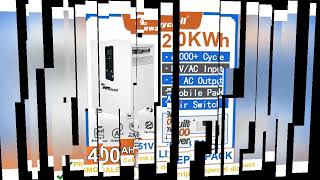 Tewaycell 20KWh Powerwall 51V 48V 400Ah LiFePO4 Battery Pack Buitl-in 200A BMS CAN RS485 Monitor Sol