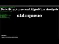 The std::queue container adapter