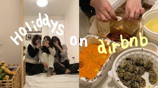 vlog 7년지기 친구들과 한남동 에어비앤비 브이로그 (feat.배떡로제떡볶이, 한남불닭, 스키야키) a day on Airbnb | j.vinsday