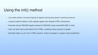 Medium Summary | Lecture 05: Java Applet Programming