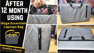 After 12 month using - Gizga Essentials Laptop Bag 15.6 Inch laptop protection in bag detail review