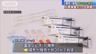 陽性？陰性？30分で判定　抗原検査キットが承認(20/05/13)