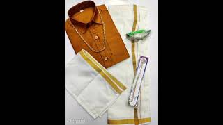 Traditional Boys Dhoti and Shirts Combo Sets