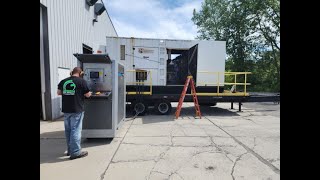 GREEN INDUSTRIAL 500KW Diesel Generator Trailer Mounted Load Bank Test FORSALE Wisconsin