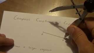 Compass Construction #1 - Copy a Segment