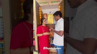 எனக்கே விபூதி அடிக்க பாக்கறா #youtubeshorts #trending #funny