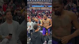 Kevin Durant Showing 💜 To Suns Fans Postgame! | #shorts
