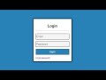 Login page using HTML and CSS