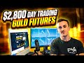 How To Make $2,000 Day Trading Gold Futures | TOPSTEP UPDATE