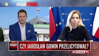 CZY JAROSŁAW GOWIN PRZELICYTOWAŁ?