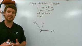Angle Addition Postulate (Geometry Math)