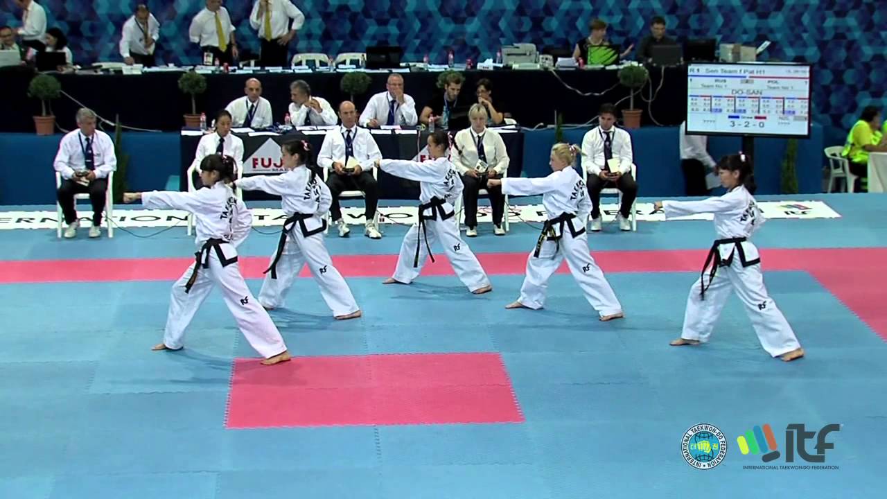 ITF Taekwon-Do Team Patterns - YouTube