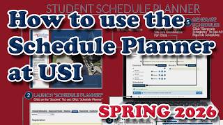 Schedule Planner Tutorial USI | Spring 2026