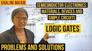 SEMICONDUCTOR ELECTRONICS | Logic Gates | Physics problems | Logic Gates | Physics problems