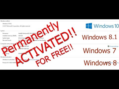 [How To] Easiest Way To Activate Windows 10, 8.1 ,8 & 7 Permanently For ...