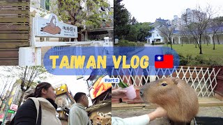 Taiwan Vlog 🇹🇼 Part 2 | Bonding with cute Capybaras and Sponti City tour 🏢