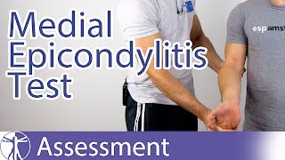 Medial Epicondylitis Test⎟"Golfer's Elbow"