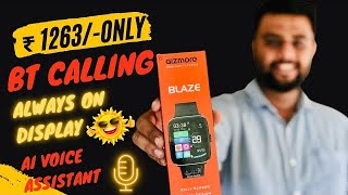 Gizmore Blaze unboxing and review | AI Voice assistant and Calling Test