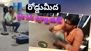 బండను గుడ్డు గా మార్చి పాముకు పెట్టిన మ్యాజిక్ షో ఇది... రోడ్ సైడ్ మ్యాజిక్