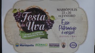 Confira os preparativos para a tradicional Festa da Uva de Mariópolis