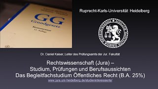 Das Studium der Rechtswissenschaft (Jura) in Heidelberg