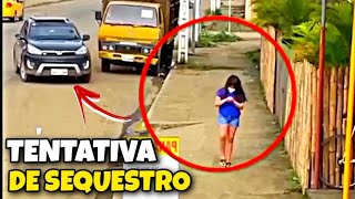 Menina na rua sofre tentativa de sequestro, mas é salva pela vendedora de picolé.