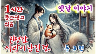 꿀잠 솔솔 1시간 🌛 진정한 사랑이 남긴 것  등 3편 / 중간광고없음 / 잠자리동화 / 꿀잠동화 / 오디오북 / 옛이야기 / 민담 / 야담 / 설화 / 전설의고향 / 옛날이야기